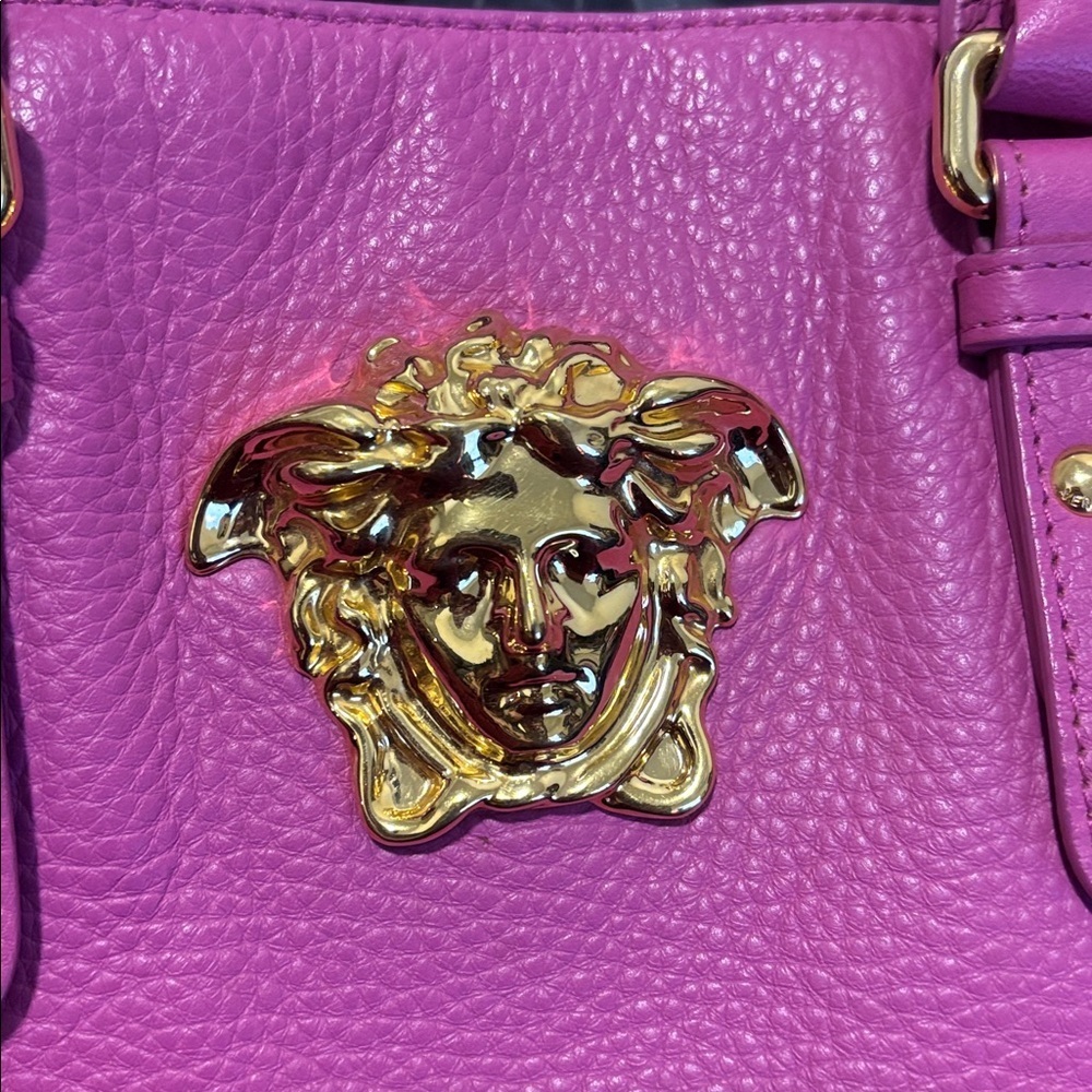 Versace Large La Medusa Tote bag Vibrant Fuchsia Pink Authentic - Picture 6 of 17